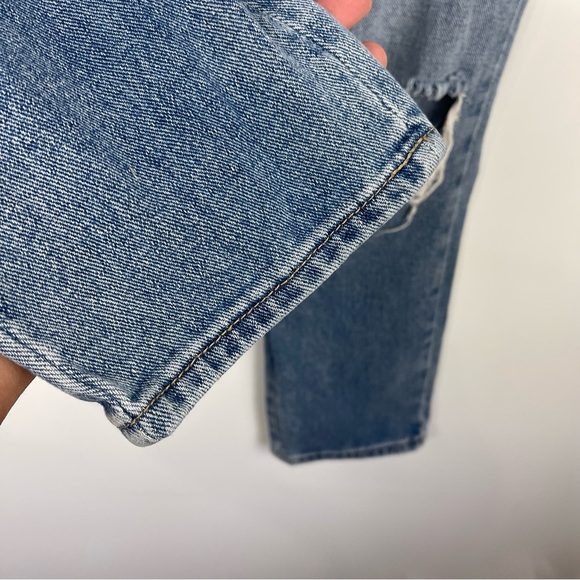 PacSun Floral Embroidered Mom Jeans Distressed Women's Size 26 - Picture 7 of 10